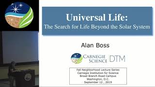 UNIVERSAL LIFE: THE SEARCH FOR LIFE BEYOND THE SOLAR SYSTEM by Alan Boss