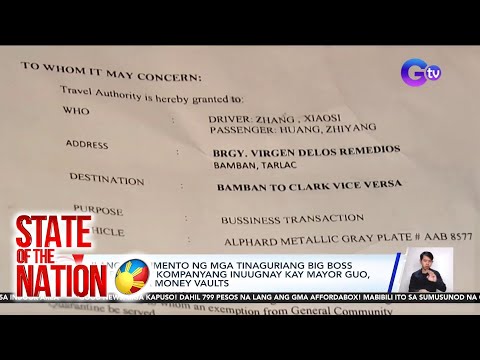 Ilang dokumento ng mga tinaguriang big boss ng POGO at kompanyang inuugnay kay Mayor Guo… SONA