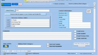 Setting up the Address Book in EasyAs Accounting Software