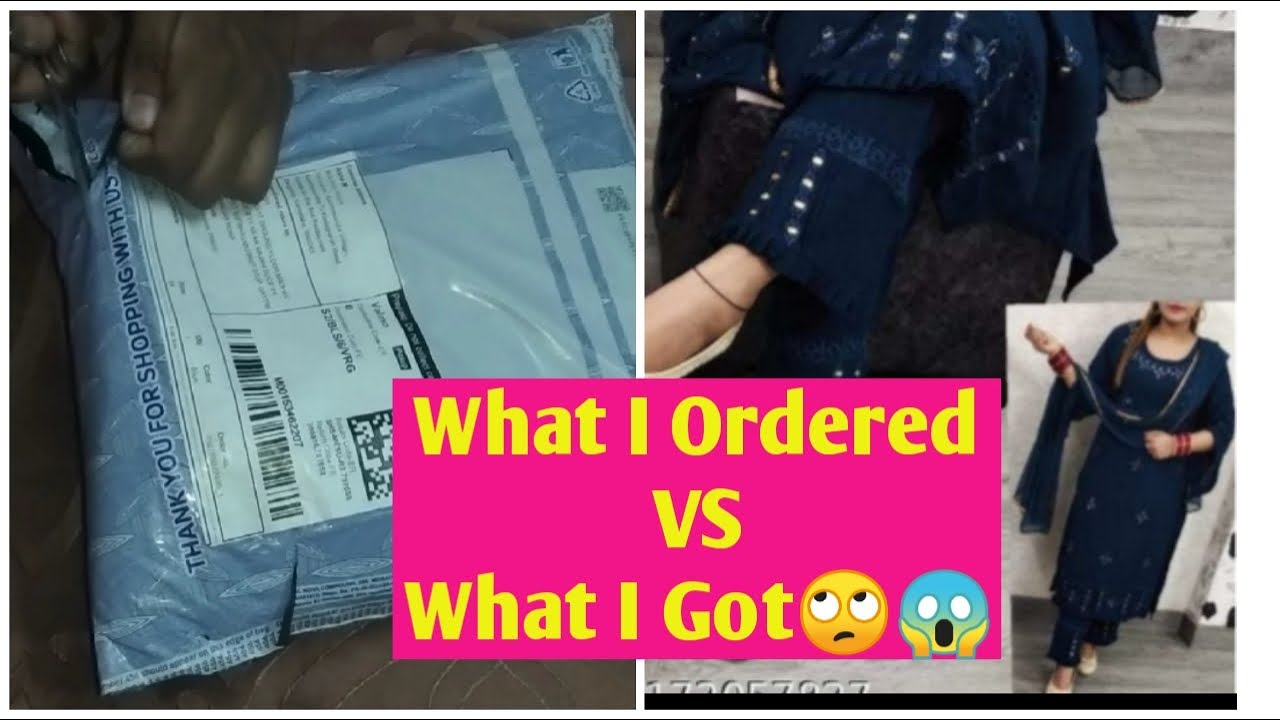 What I Ordered Vs What I Got ёящдёяш Kurta Set Meesho Unboxing