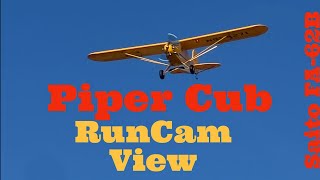 Phoenix models PIPER CUB WITH SAITO FA-62B 4-stroke RUNCAM VIEW nitro #aviation #hobby #rchobby