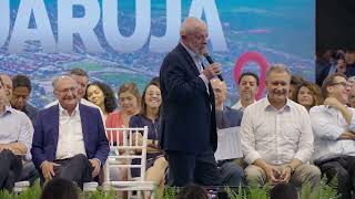 Clima de cordialidade entre Lula e Tarcísio em lançamento de edital do túnel | BE News 19h