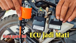 ecu mati ini penyebabnya,blade125 fi/supra125 fi hilang pengapian dan cara pengecekan