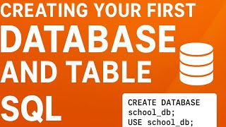 How to create your first Database and Table in SQL | Step-by-Step Tutorial for Beginners