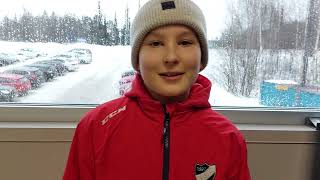 HIFK U15 Frans Karjalahti haastattelu 13.2.2022.