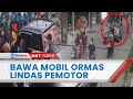 Terekam CCTV Emak-emak Bawa Mobil Ormas Tak Sengaja Tabrak Pengendara Motor hingga Tewas di Medan