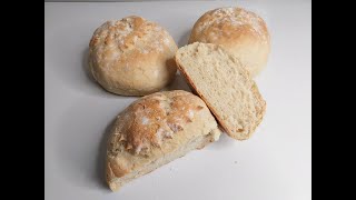 4 Ingredients Homemade Bread. Anyone Can Make It. Crusty Outside | Soft Inside.