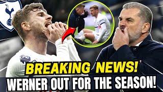 💥⛔ URGENT NEWS! TIMO WERNER OUT FOR THE SEASON! ANGE CONCERNED! TOTTENHAM LATEST NEWS! SPURS NEWS