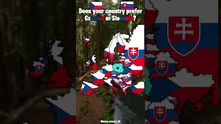 Does your country prefer Czechia or Slovakia?