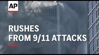 Rushes from 911 attacks, footage from street level