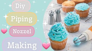 Diy Homemade Piping Nozel Making | do it yourself | craft twister