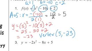 Algebra 1 - Chapter 8.3 - Part 1