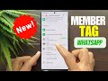 How to Add Member Tag in WhatsApp Group Chat 2026