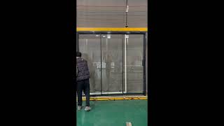 Aluminum interior glass door