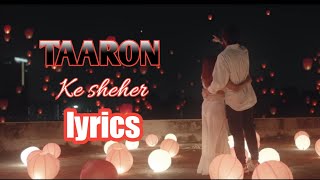 Taaron ke shehar - lyrics || Neha Kakkar and Jubin Nautiyal new song by Zee Lyrics.