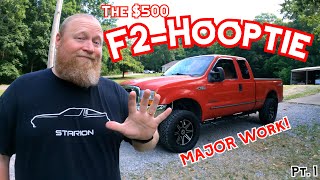 The F2-Hooptie Returns! Major Work on our $500 7.3 Powerstroke | Turbo, Plenums Exhaust and more!