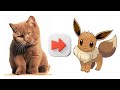 Making Eevee with a cat