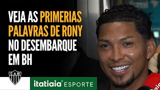 RONY DESEMBARCA EM BH PARA ASSINAR COM O ATLÉTICO! CONFIRA IMAGENS DA CHEGADA