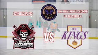 Beaumont Buccaneers vs SWZ Ice Kings | NJHL | October 26, 2022