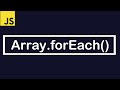 JavaScript Tutorial | Array.forEach method to loop through an array