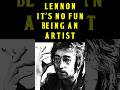 The Beatles John Lennon: It's No Fun Being An Artist #shorts #shortsfeed #short