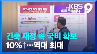 긴축 재정 속 국비 확보 10%↑…역대 최대 / KBS  2023.12.22.