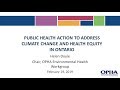 NCCDH Webinar: Climate change and health equity (2019) - Part 4 - Helen Doyle