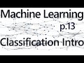 Classification w/ K Nearest Neighbors Intro - Practical Machine Learning Tutorial with Python p.13