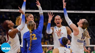 Full 5th set from Pittsburgh-Oregon battle in NCAA volleyball regional semifinals