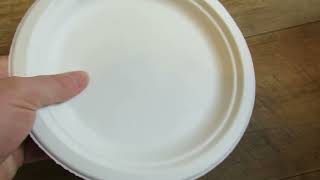 GoodLife Bagasse Paper Plates   Extra Strength White Disposable Plates review, 'The strongest paper