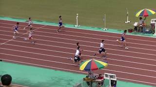 20190608北九州市中学陸上各区大会 中1男子100m決勝（戸畑）