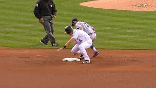 LAD@COL: Grandal nabs Valaika after call overturned