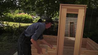 Dundalk LeisureCraft Outdoor Cabin Sauna Assembly Instructions