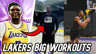 Lakers Workout 275LB BULLDOZER CENTER DJ Burns Jr! | + Bronny James Lakers Workout!
