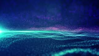 Sky Blue Digital Energy Waves of Particles | 4K Relaxing Screensaver