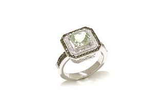 Victoria Wieck CushionCut Gem and Colored Diamond Ring