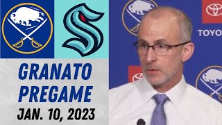 Don Granato Pregame Interview vs Seattle Kraken (1/10/2023)