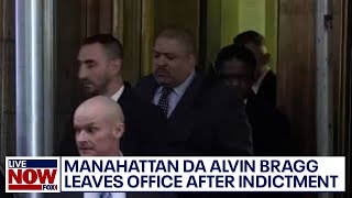 Manhattan DA Alvin Bragg departs office after Trump indictment | LiveNOW from FOX