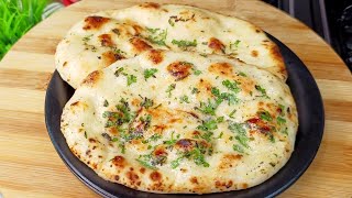 बिना तंदूर तवे पर नान रोटी | Butter Naan Recipe | रेस्टोरेंट जैसा तंदूरी बटर नान No Tandoor No Oven