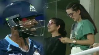 Wife Natasa Crying after Umran Malik 150kmh Speed Ball hit Hardik Pandya's Head in SRH vs Gt Match