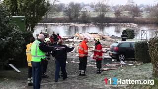 Explosie op woonboot Dijkzichtweg Zwolle, twee zwaar gewonden - © 112Hattem.org