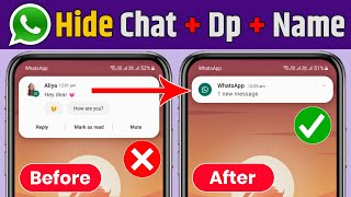 How To Hide WhatsApp Notification On Home Screen | How To Hide WhatsApp Message Notification