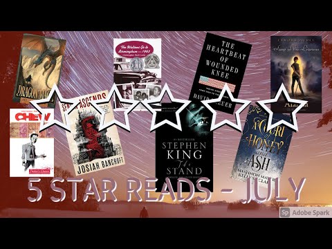 5 Star Reads – July 2021 Reading and Writing #booktube