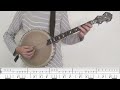 how to play the rocky road to dublin irish tenor banjo with tabs