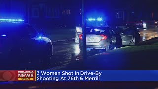 Three women shot in South Shore drive-by