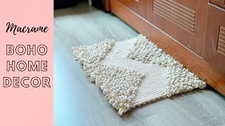 Macrame tutorial - DIY rug #2 - Boho home decor