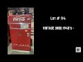 lot 114 vintage mid 1940 s mid 1950 s coca cola vendo v 83 vending machine