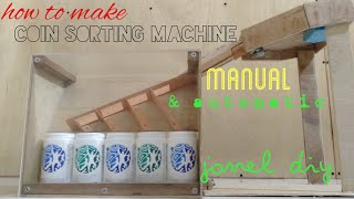 How to make coin sorting machine  ( diy coin sorting machine )