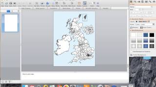 Editing a Postcode Map using Microsoft Powerpoint