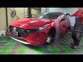 mazda3の気になる水シミをセラミックコーティングでキレイキレイ